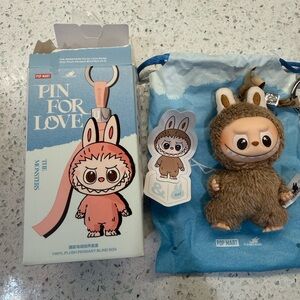 Popmart Pin For Love, & Doll, Brand New, Opened to Confirm and Photograph